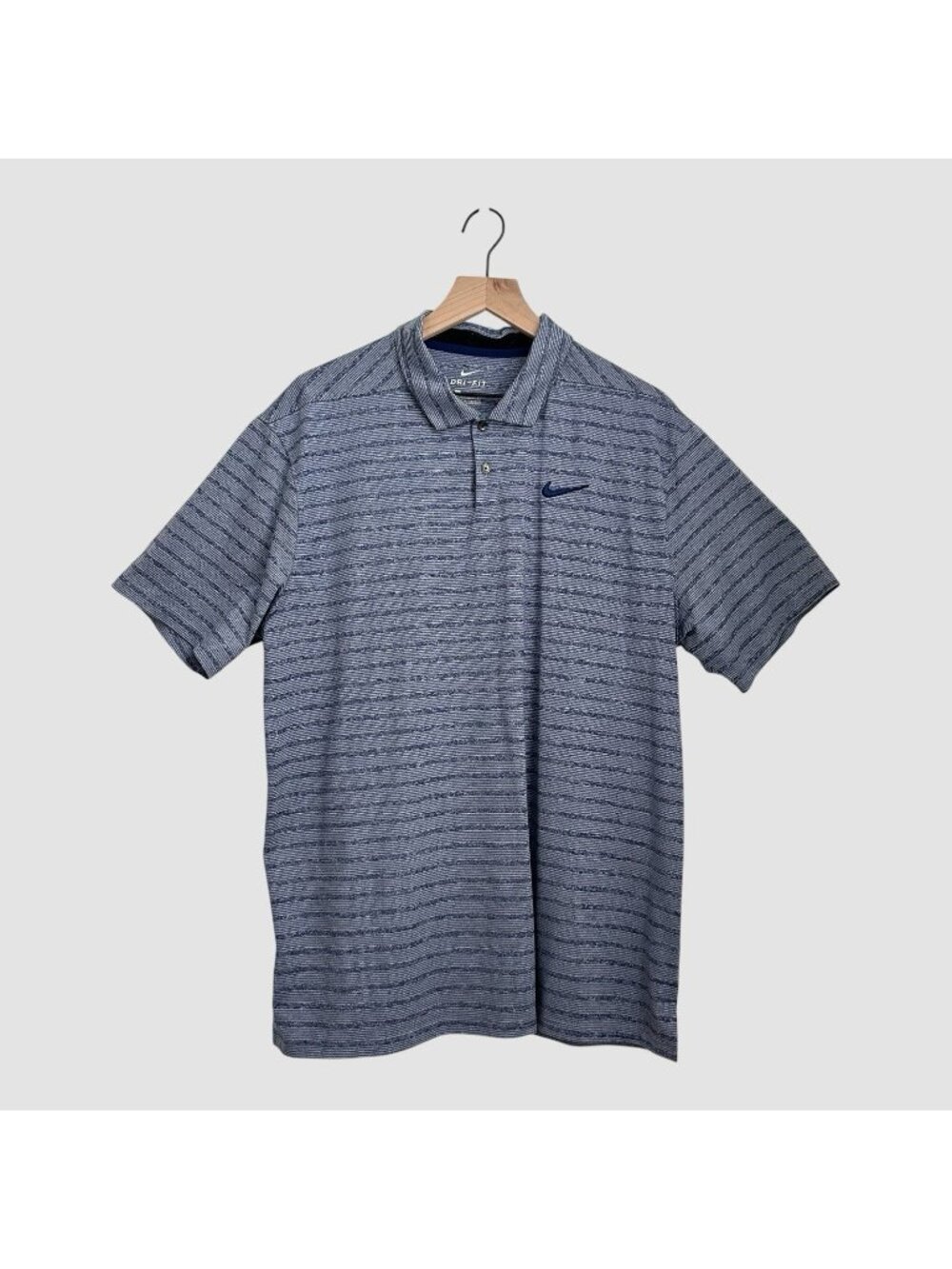 Nike Dri-Fit Performance Golf Polo Shirt Men’s Size XL Blue Short Sleeve